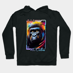 Chimpanzee Ape Animal Discovery Adventure Nature Planet Earth Paint Hoodie